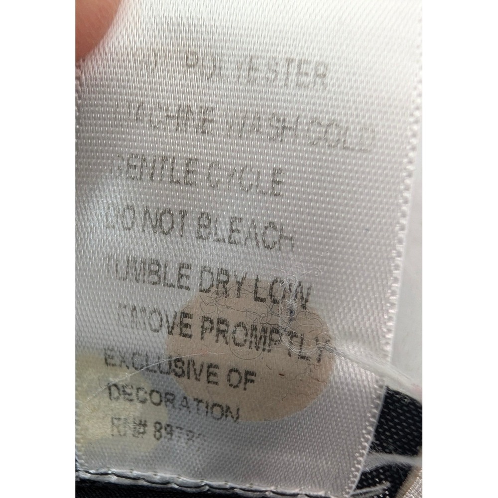 Black Slip Dress with White Lace Trim - Picture 9 of 10
